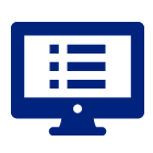 blue desktop computer icon
